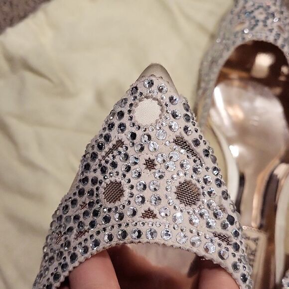 Badgley Mischka Gigi Crystal Embelished Flats - Picture 7 of 8